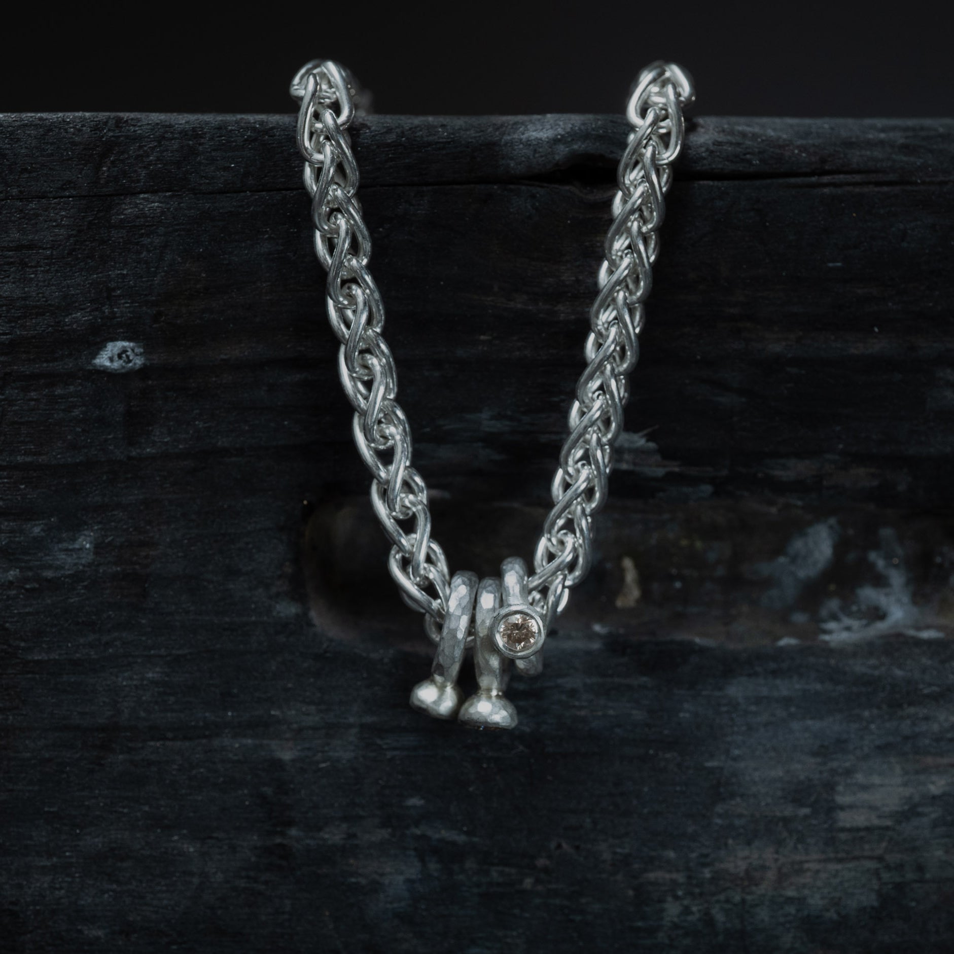 Silver Yellow Diamond Bracelet