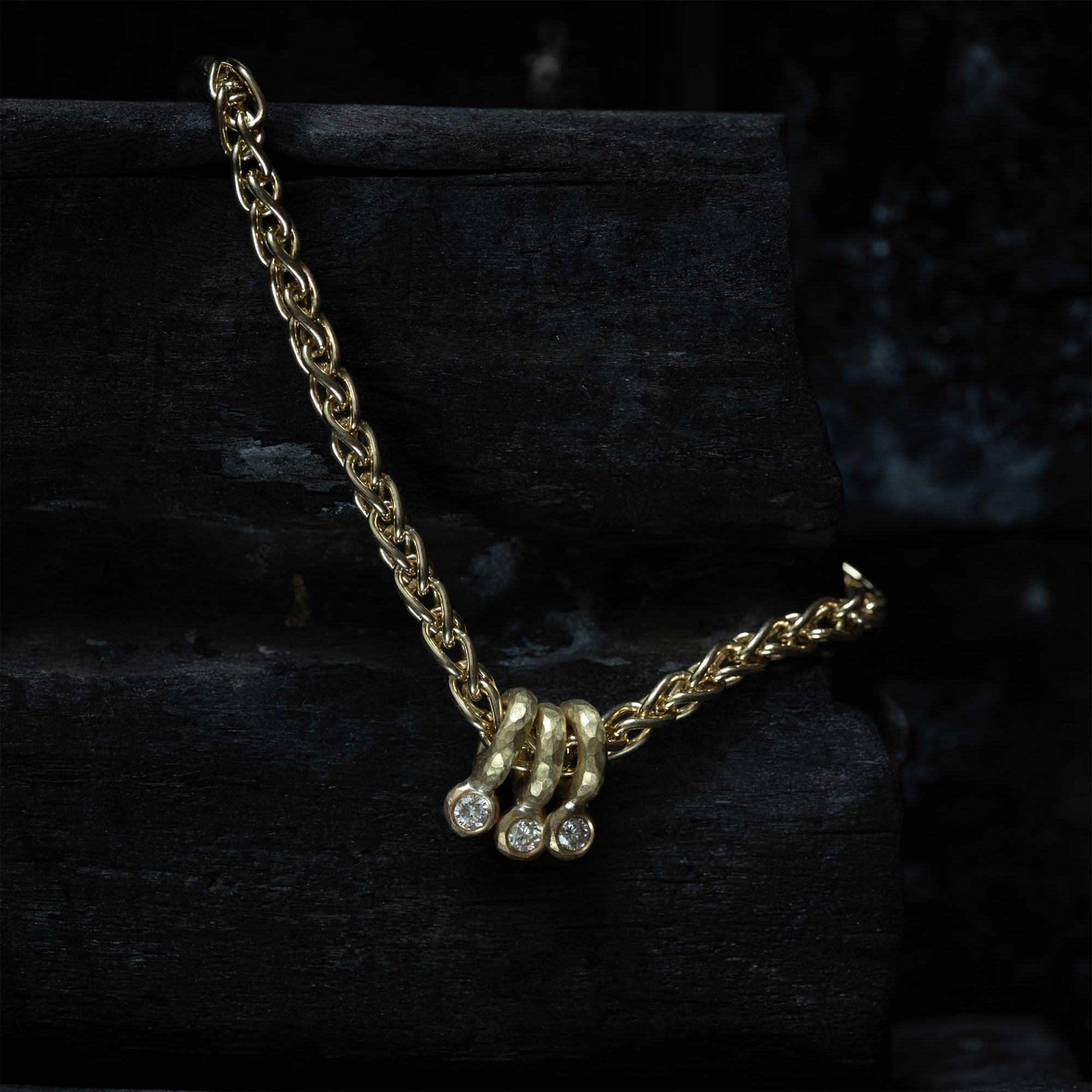 Gold Woven Chain Bracelet