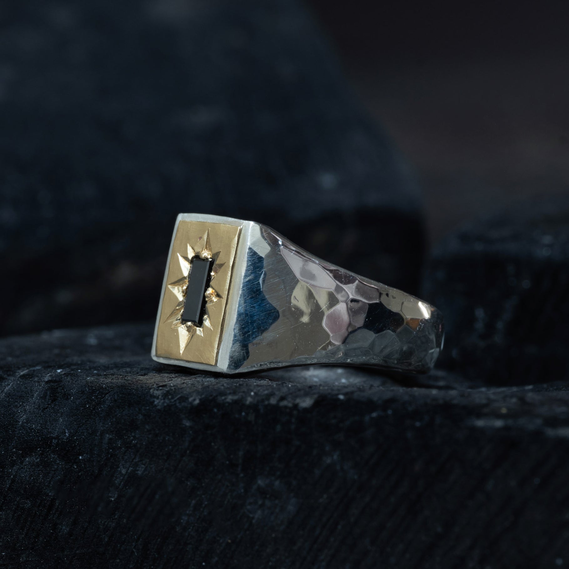 Natural Black Diamond Ring