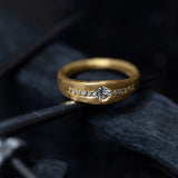 22Ct Gold Ring With Diamonds