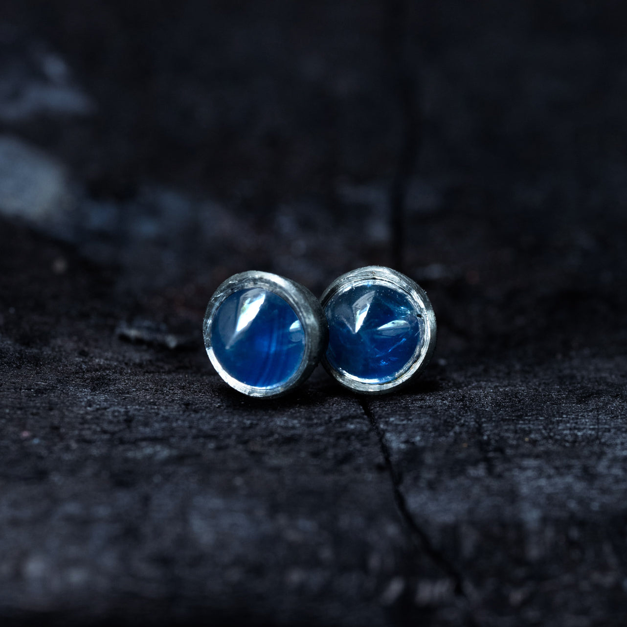 Platinum Sapphire Earrings