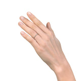 Pinched Platinum and Gold Ring