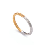 2mm Half and Half Channel Set Diamonds Ring