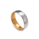 6mm Platinum and Gold Ring