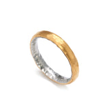 3mm Gold and Platinum Ring