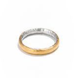 3mm Gold and Platinum Ring