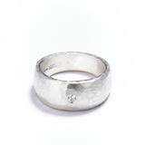 Hammered Silver Chunky Ring