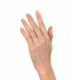 Pinched Platinum and Gold Cushion Cut Diamond Ring