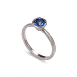 Platinum Sapphire Ring