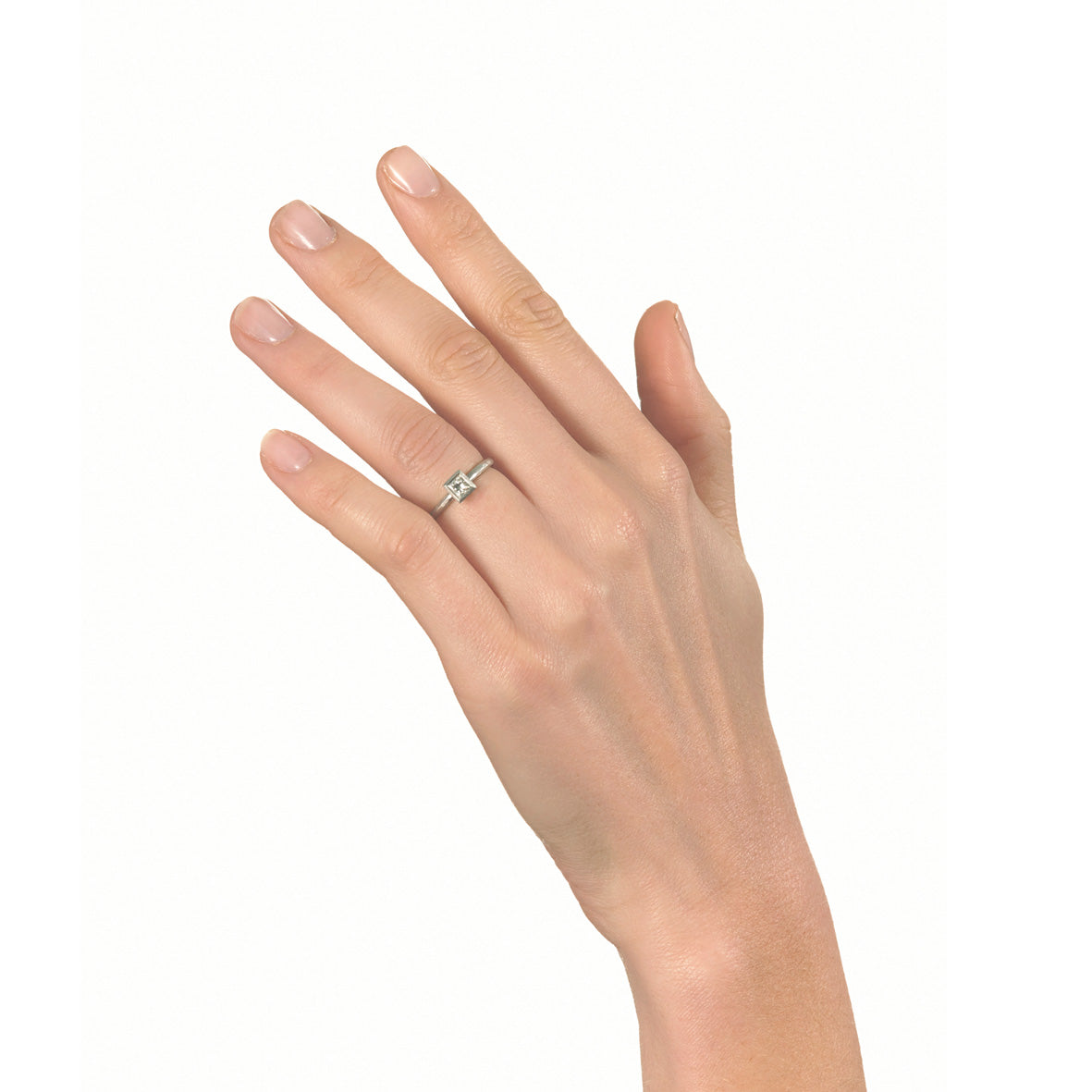 Platinum Princess Cut Diamond Ring