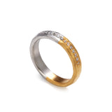 3.5mm Half and Half Channel Set Diamonds Ring