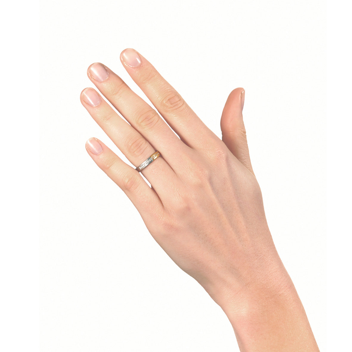 3.5mm Half and Half Channel Set Diamonds Ring