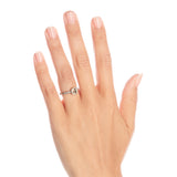 Platinum Cognac Diamond Ring