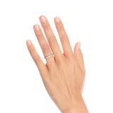 2.8mm Half and Half Flush Set Diamond Ring