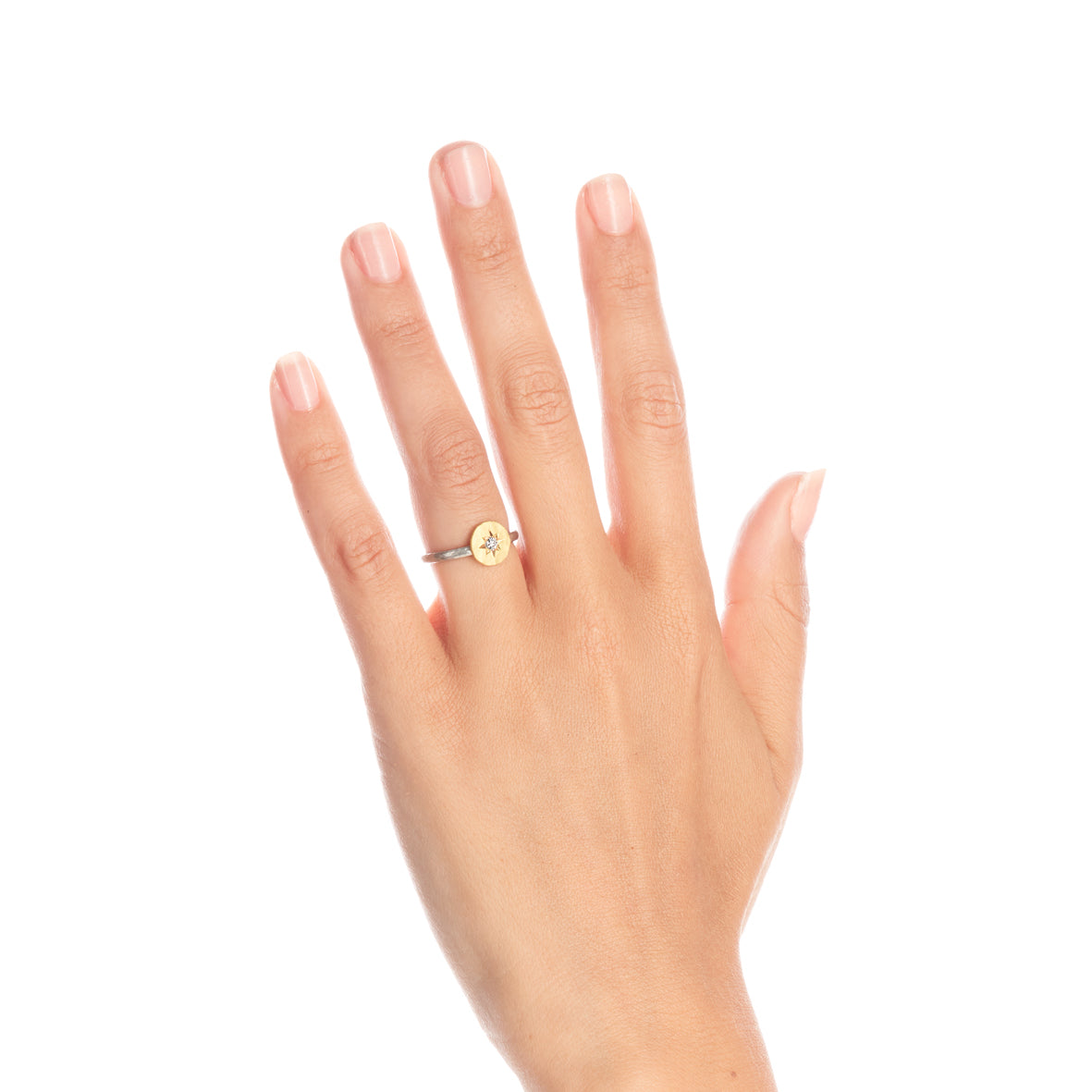 18ct Gold DIsc Ring