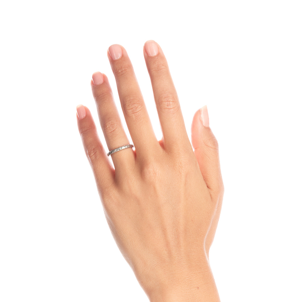 2.5mm Pinched Platinum Ring