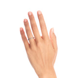 2.5mm Pinched Platinum Ring