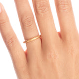 2.5mm Pinched Gold Ring