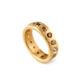 Natural Coloured Diamond Eternity Ring