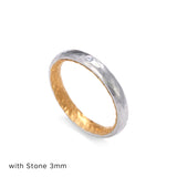 Platinum and Gold Ring with Stone