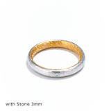 Platinum and Ring with Stone (Japanese)