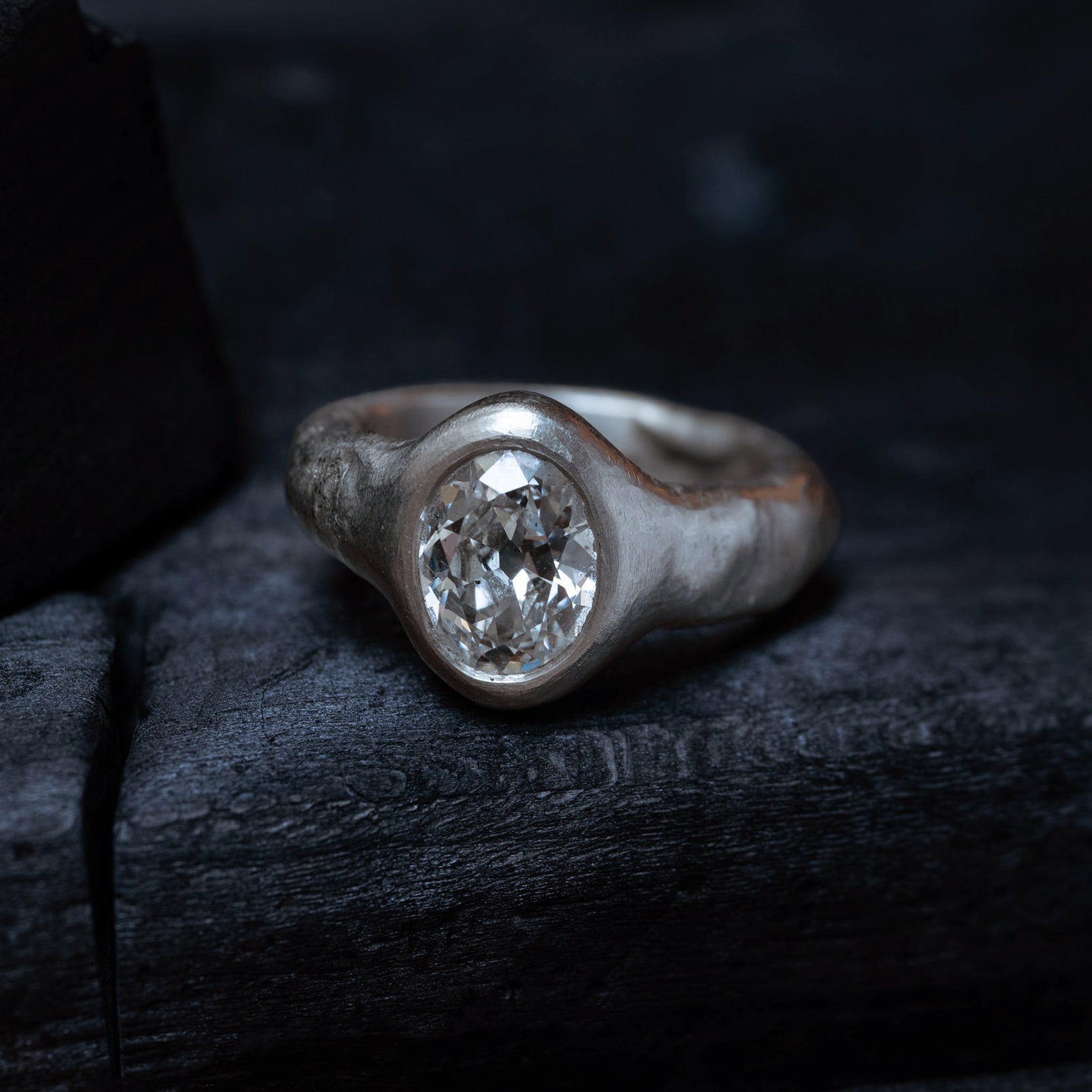 Molten Platinum Ring