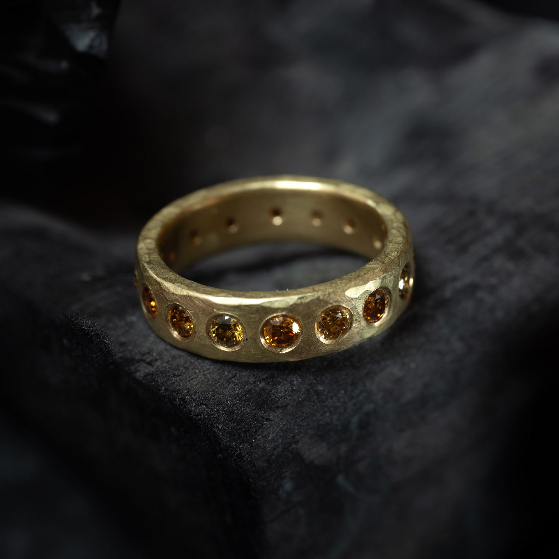 Vivid Coloured Diamond Ring