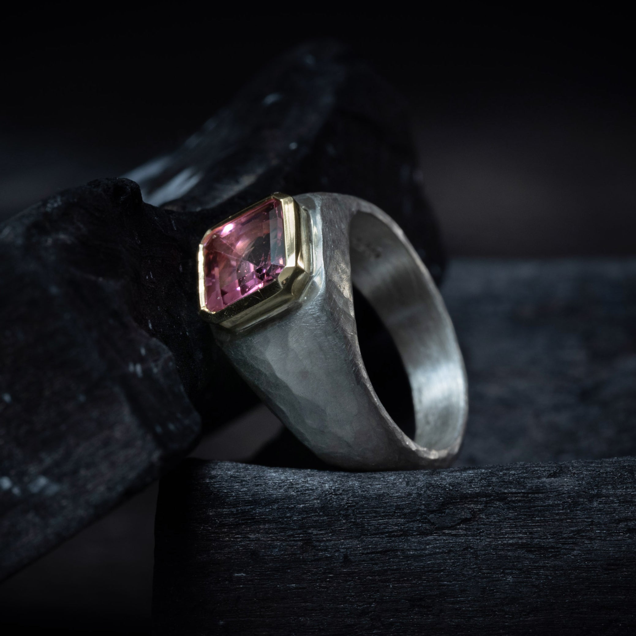 Ascher Cut Tourmaline Ring