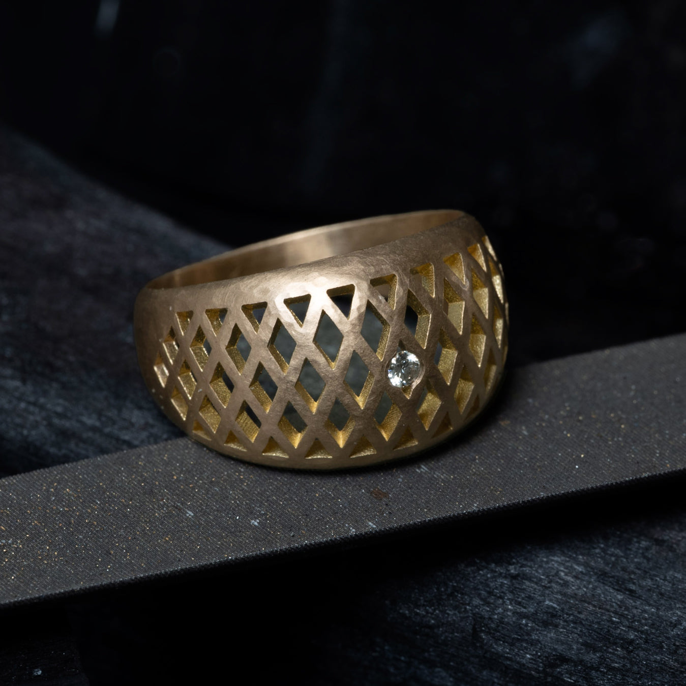 Rose Gold Lattice Ring
