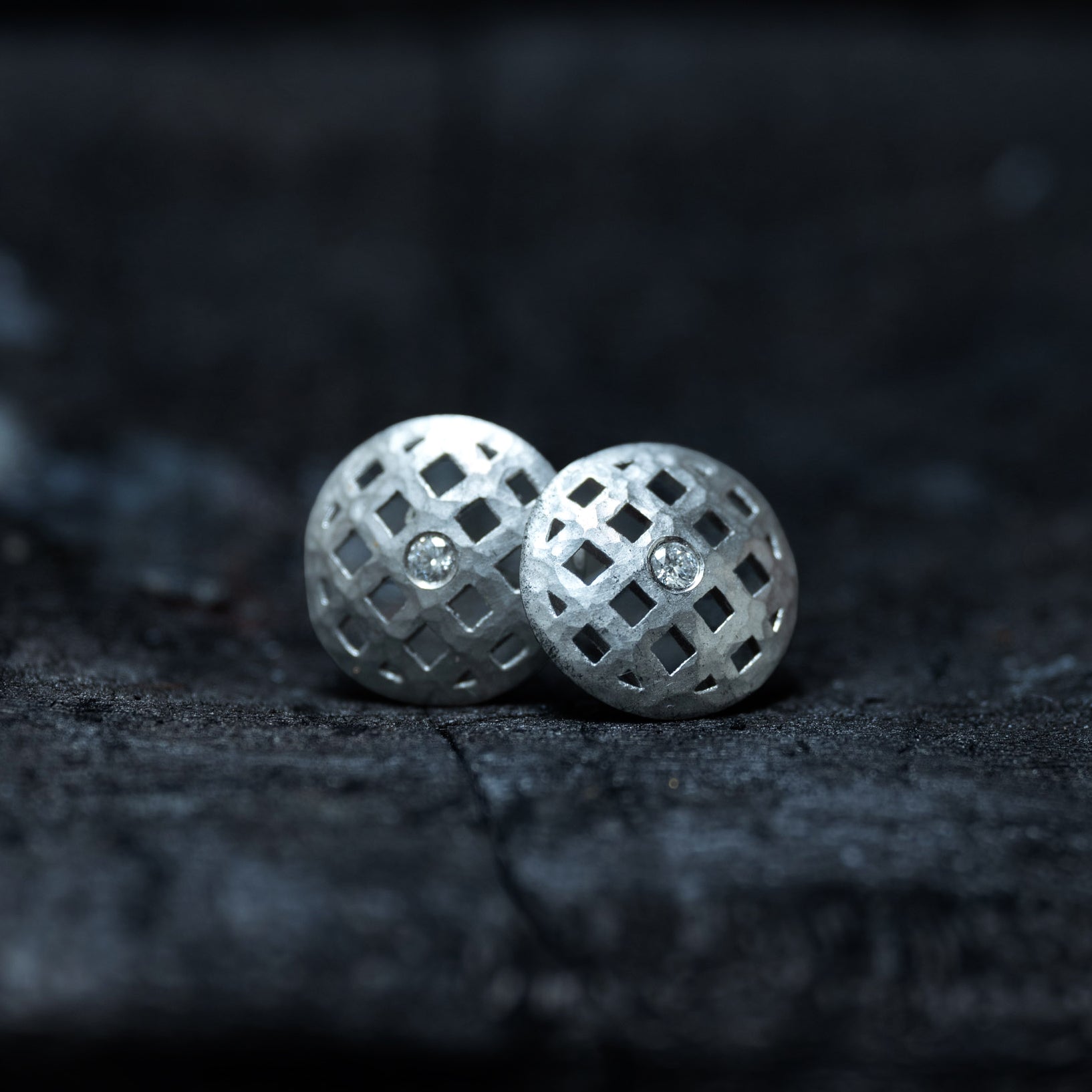 Lattice Stud Earrings
