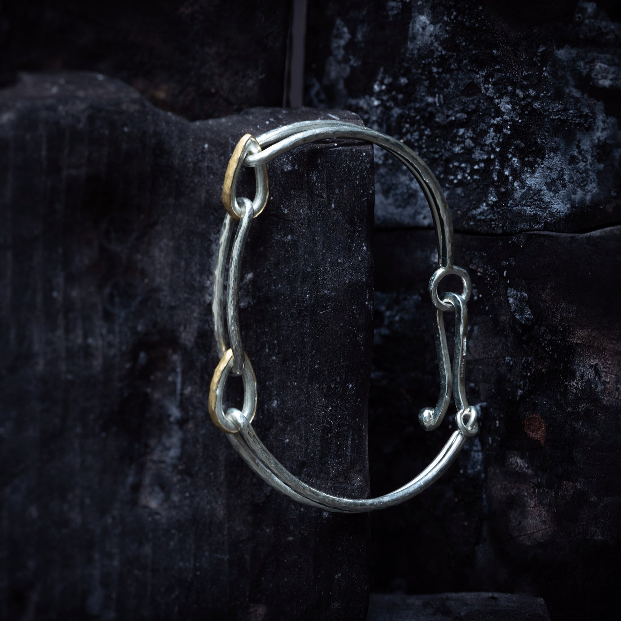 Silver and 22Ct Gold Bracelet