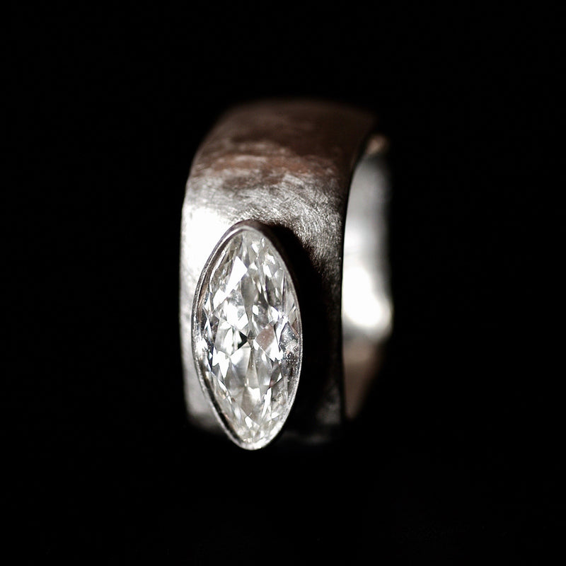 Platinum Marquise Diamond Ring