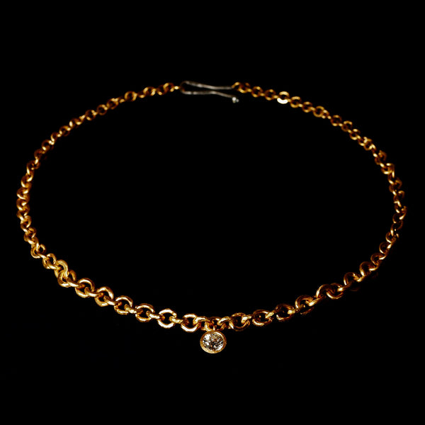 Graduated Chain Diamond Necklace
