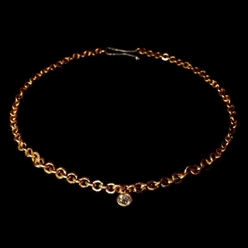 Graduated Chain Diamond Necklace