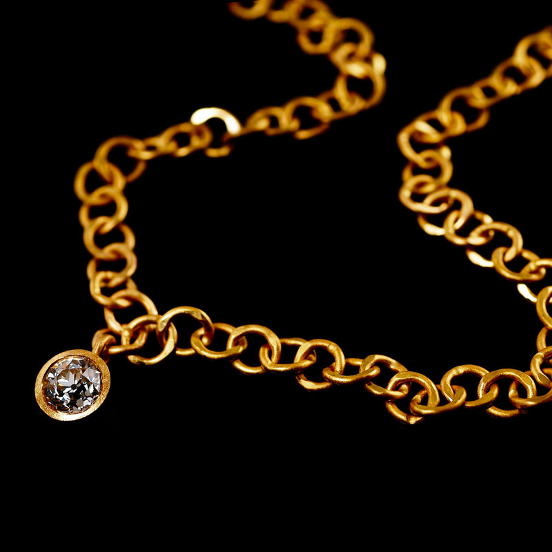 Gold Open Link Necklace