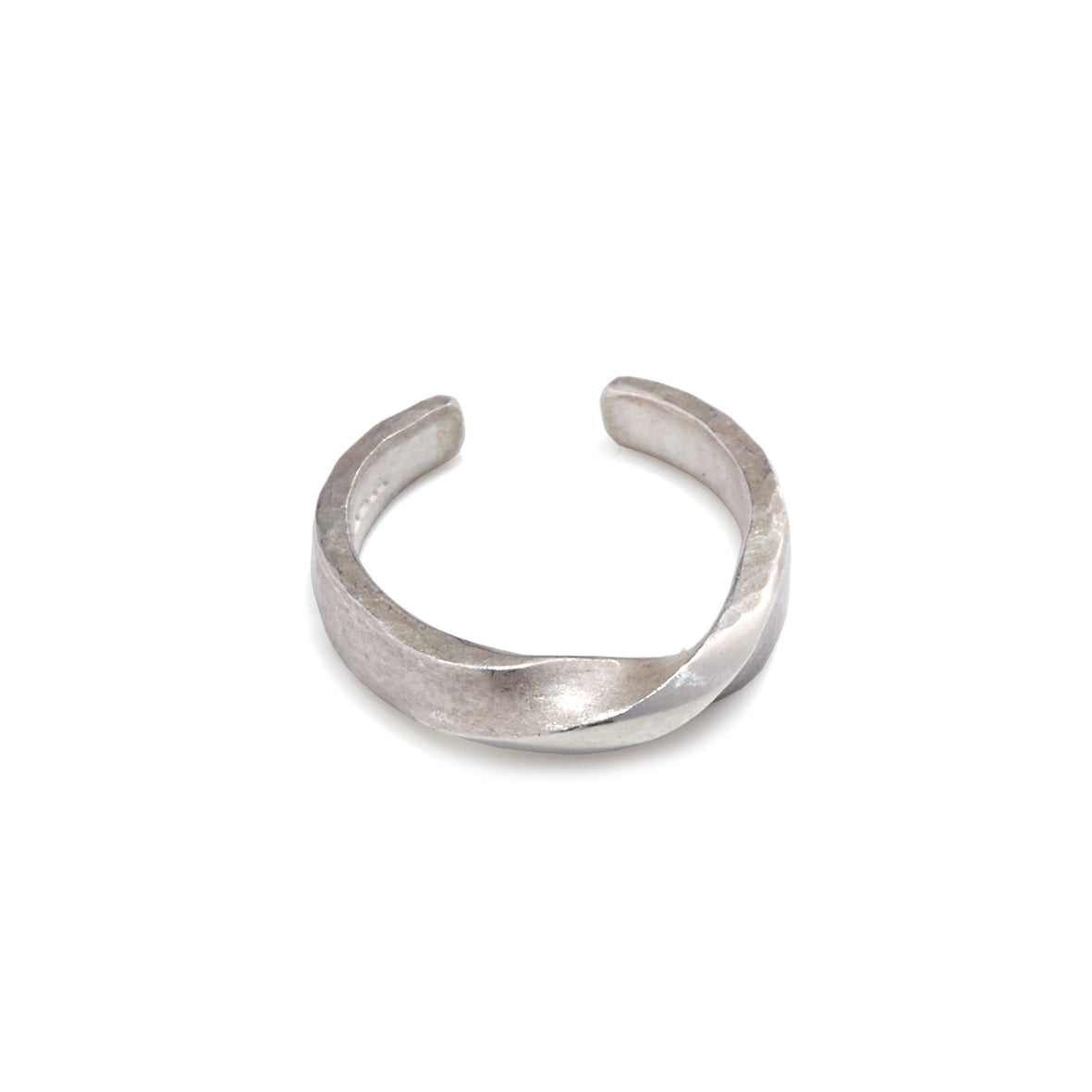 Silver Twist Ear Cuff