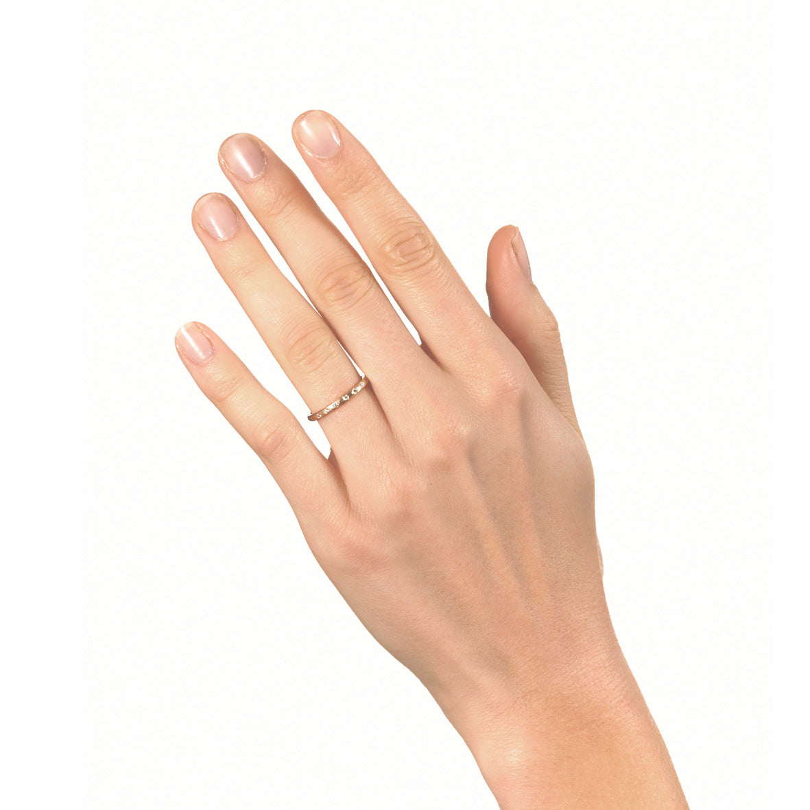 Rose Gold with 7 Diamonds Ring