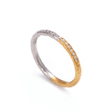 1.8mm Pinched Half and Half Channel Set Diamond Ring