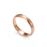 4mm D Shaped Rose Gold Ring