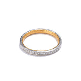 Platinum and Gold Channel Set Diamond Ring