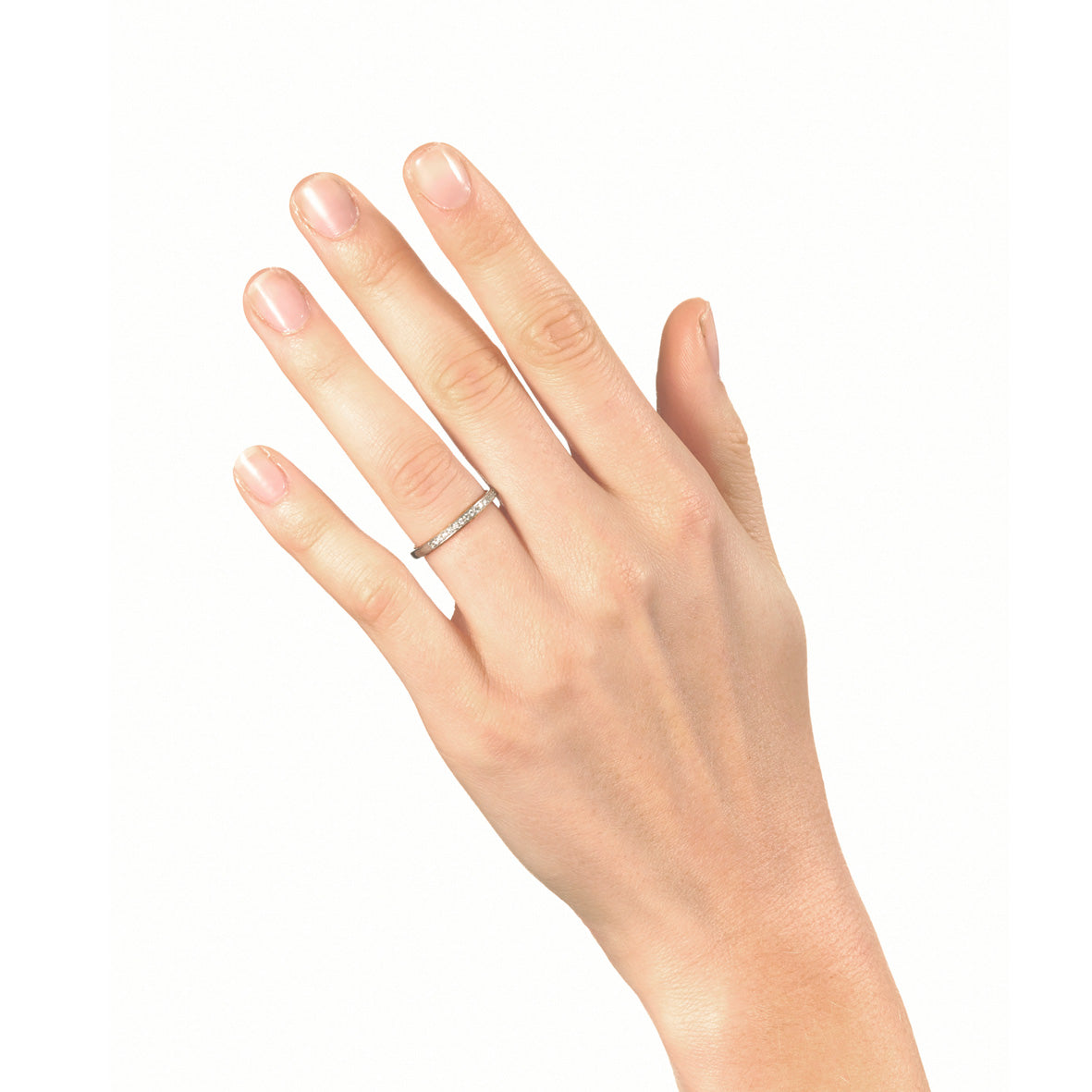 Platinum and Gold Channel Set Diamond Ring