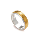 6mm Silver and Gold Ring