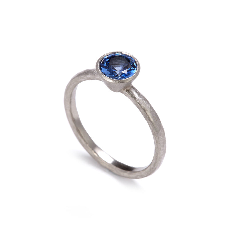 Platinum Sapphire Ring