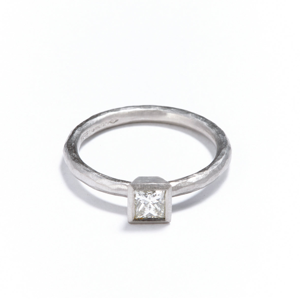 Platinum Princess Cut Diamond Ring
