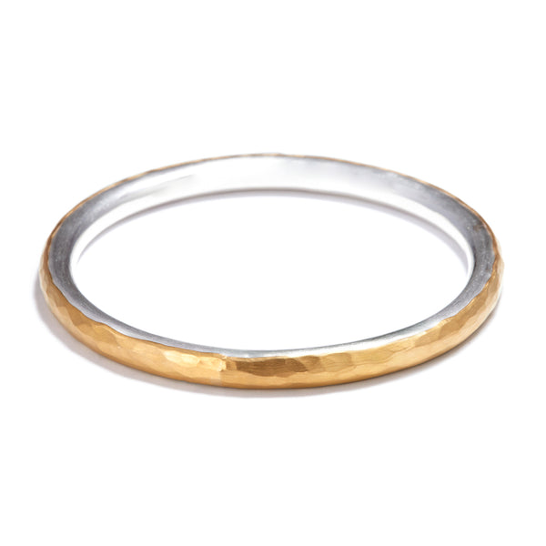 6mm Silver and Gold Bangle
