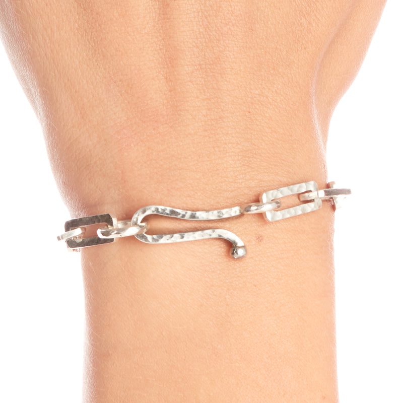 Silver and Gold Link Bracelet