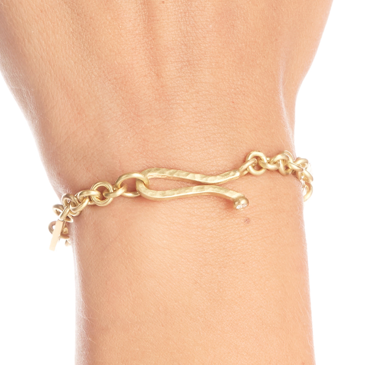 Gold Diamond Charm Bracelet