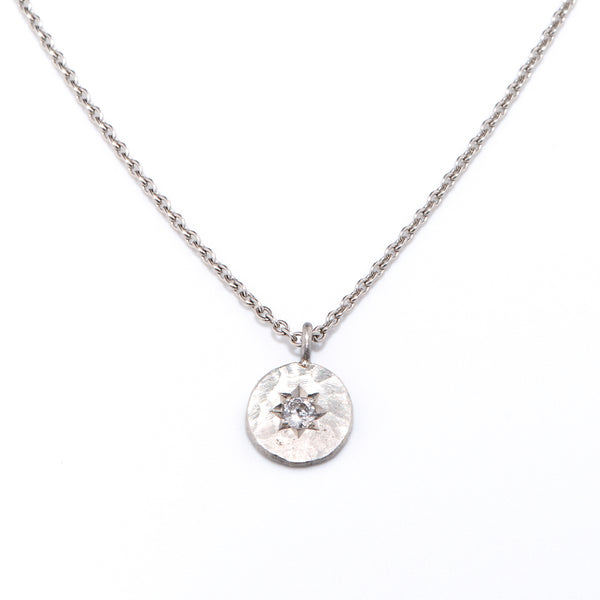 Platinum Star Set Diamond Necklace