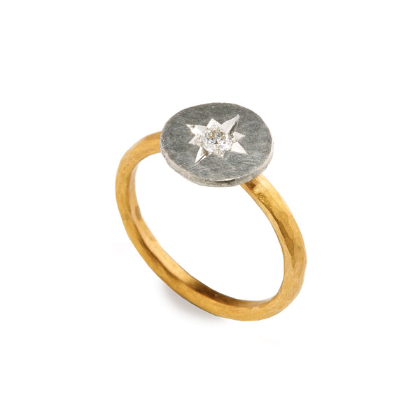 Platinum Disc Ring