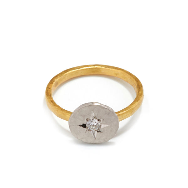 Platinum Disc Ring